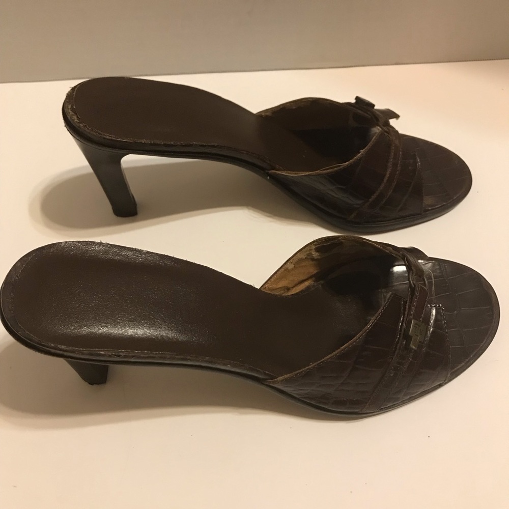 Ralph Lauren Brown Myriam Shoe Sandal Size 8.5 B - Picture 4 of 7